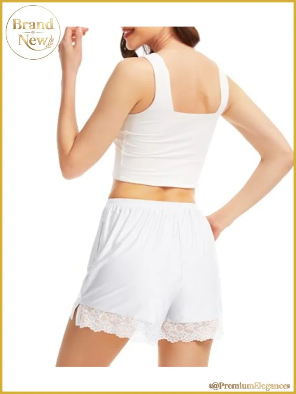 Satin Lace Pettipants Culotte Slip Shorts Bloomers for Women Under Dress S-3XL